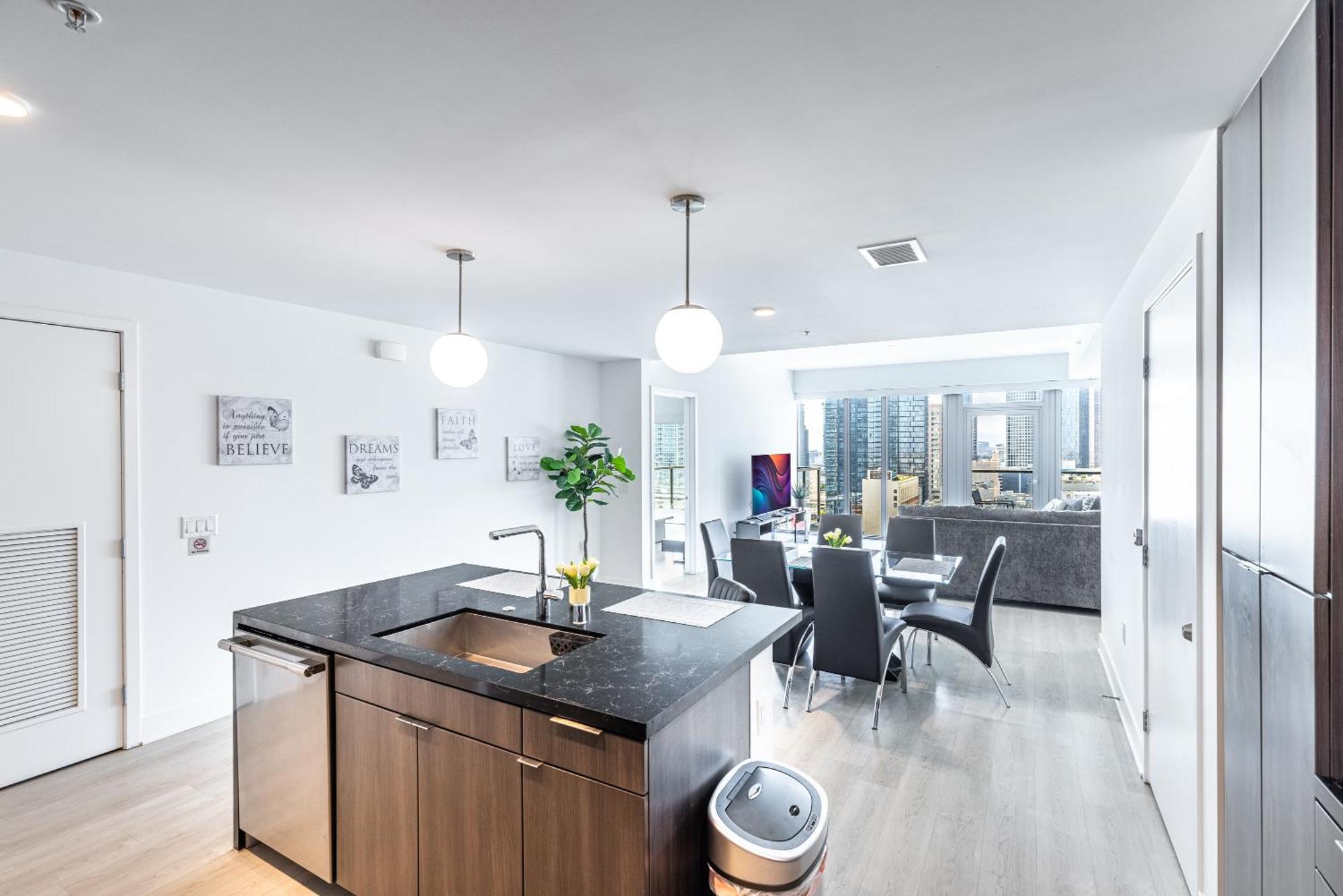 Top Floor 3 Bed 3 Bath Penthouse Living In Luxury Los Angeles Buitenkant foto